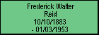 Frederick Walter Reid