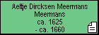 Aeltje Dircksen Meermans Meermans