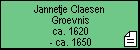 Jannetje Claesen  Groevnis